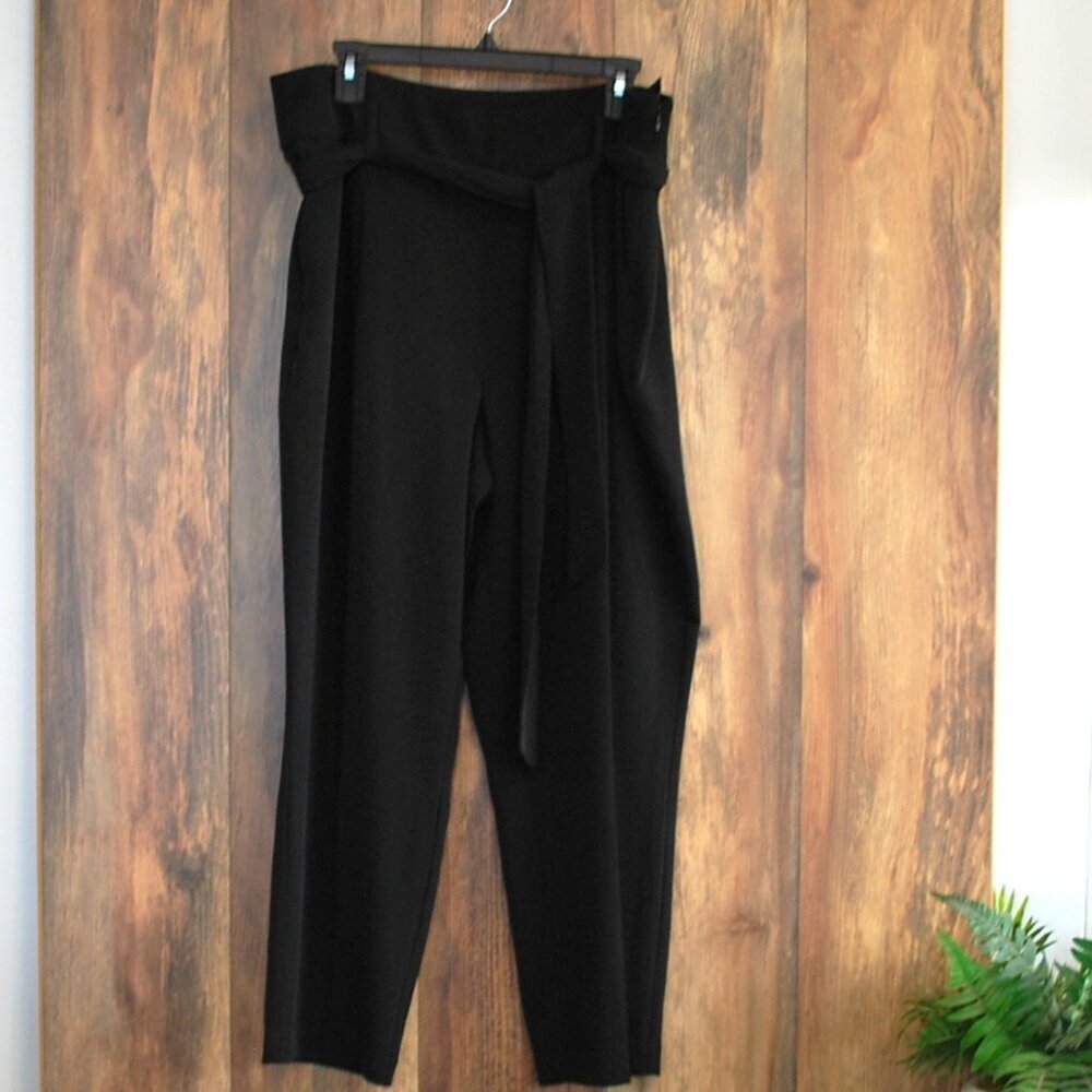 Rachel Zoe Size 14 Women's Black Pleated Dress Pants